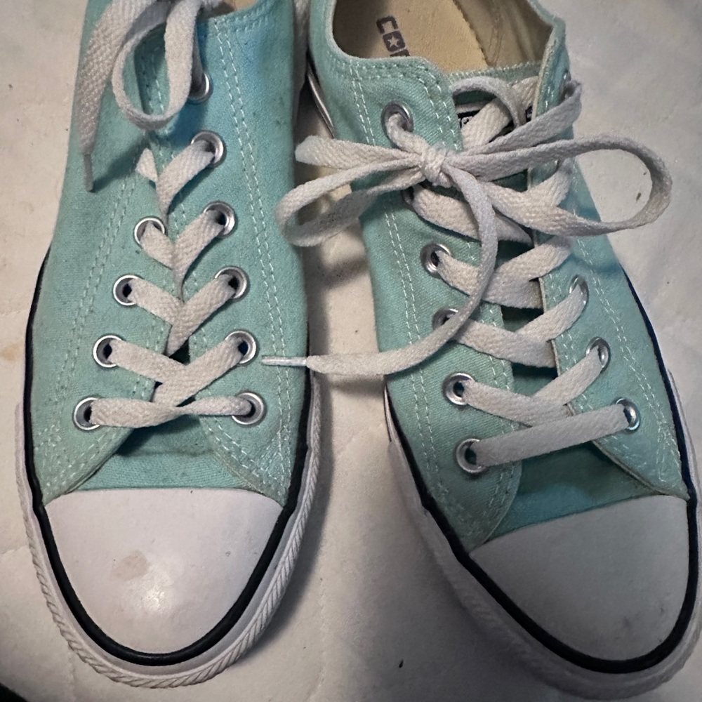 Converse Teal Canvas Sneakers